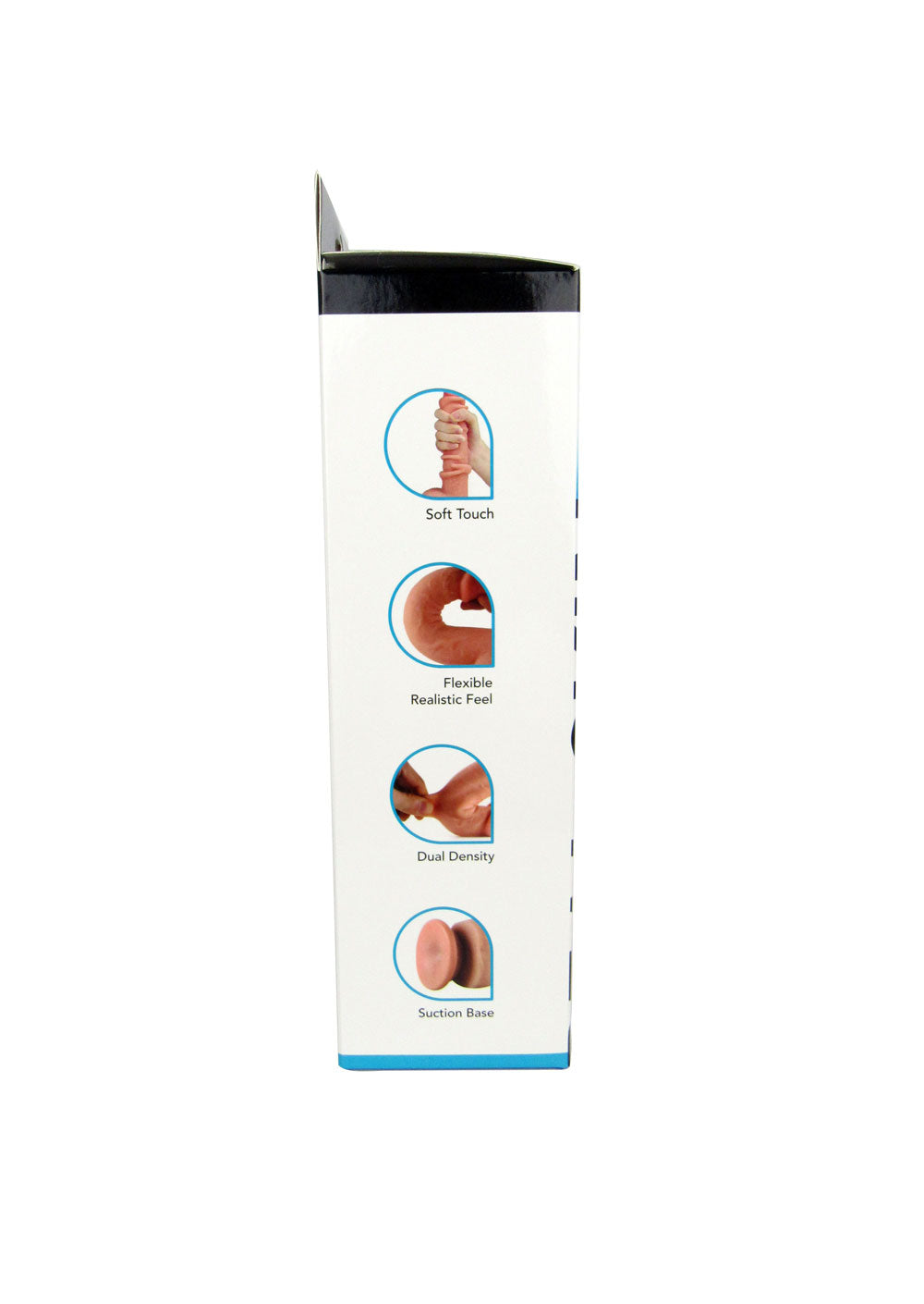 Get Lucky Real Skin 9" Dual Layer Dildo Beige