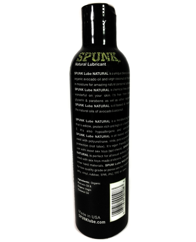 Spunk Lube Natural Cap 8 Fl Oz