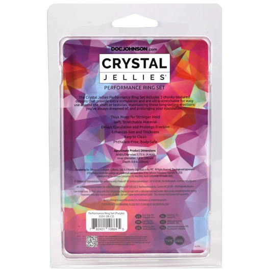 Crystal Jellies - Performance Ring Set Purple
