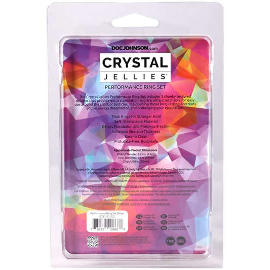 Crystal Jellies - Performance Ring Set Pink