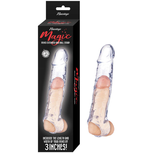 Magic Penis Extender and Ball Strap 6.5" Clear