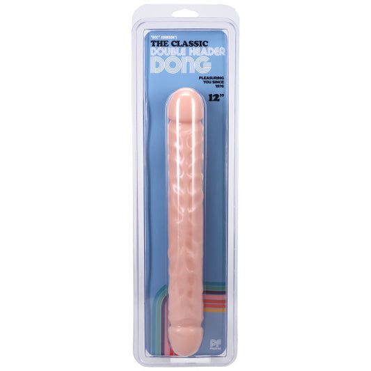 Jr. Veined Double Header 12 Inches - White