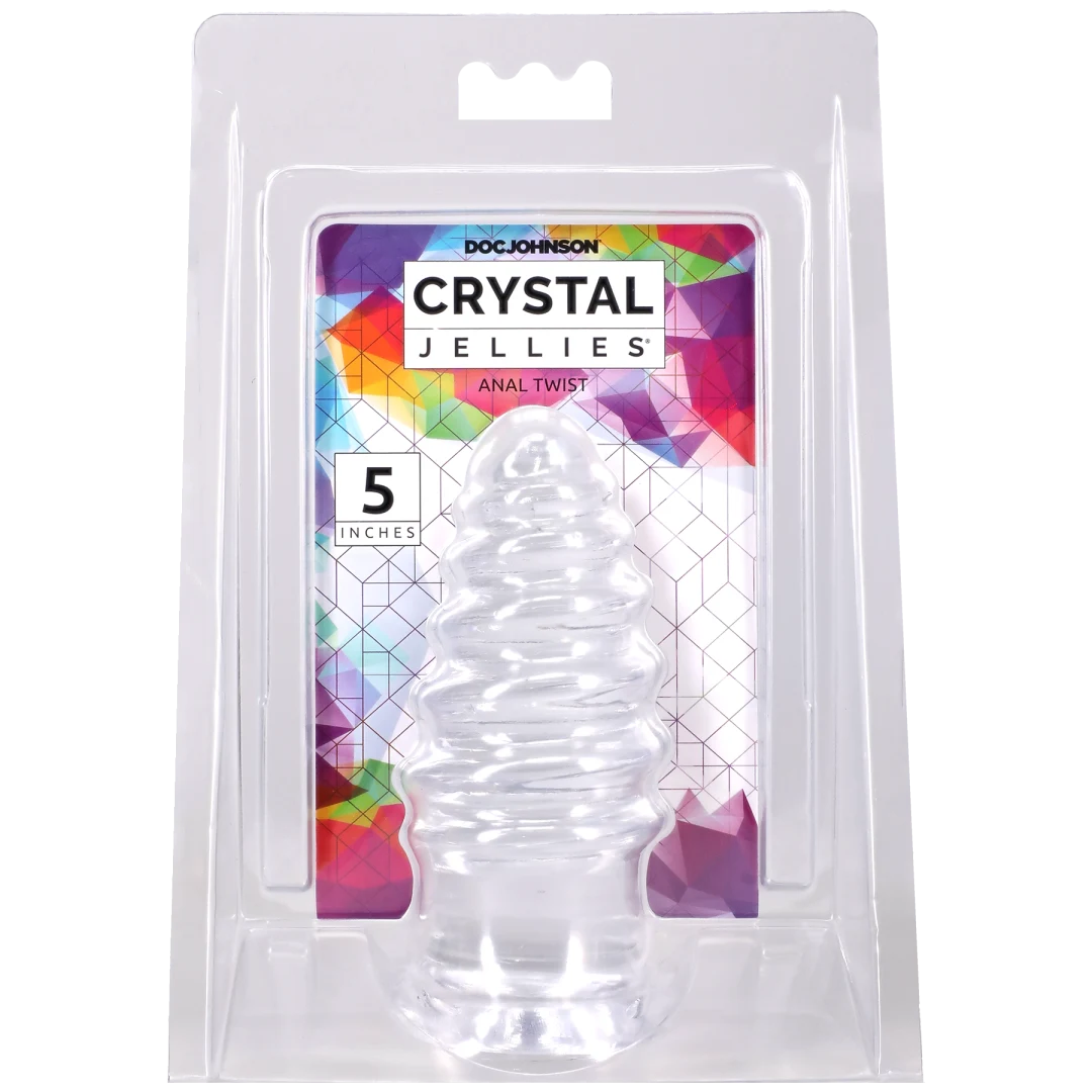 Crystal Jellies - Anal Twist - 5 Inch Clear