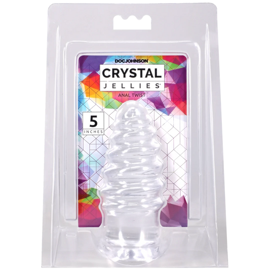 Crystal Jellies - Anal Twist - 5 Inch Clear