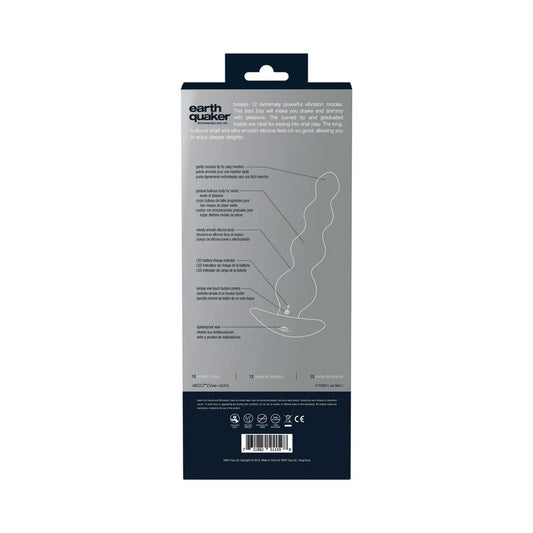 Earth Quaker Rechargeable Anal Vibe - Just Black