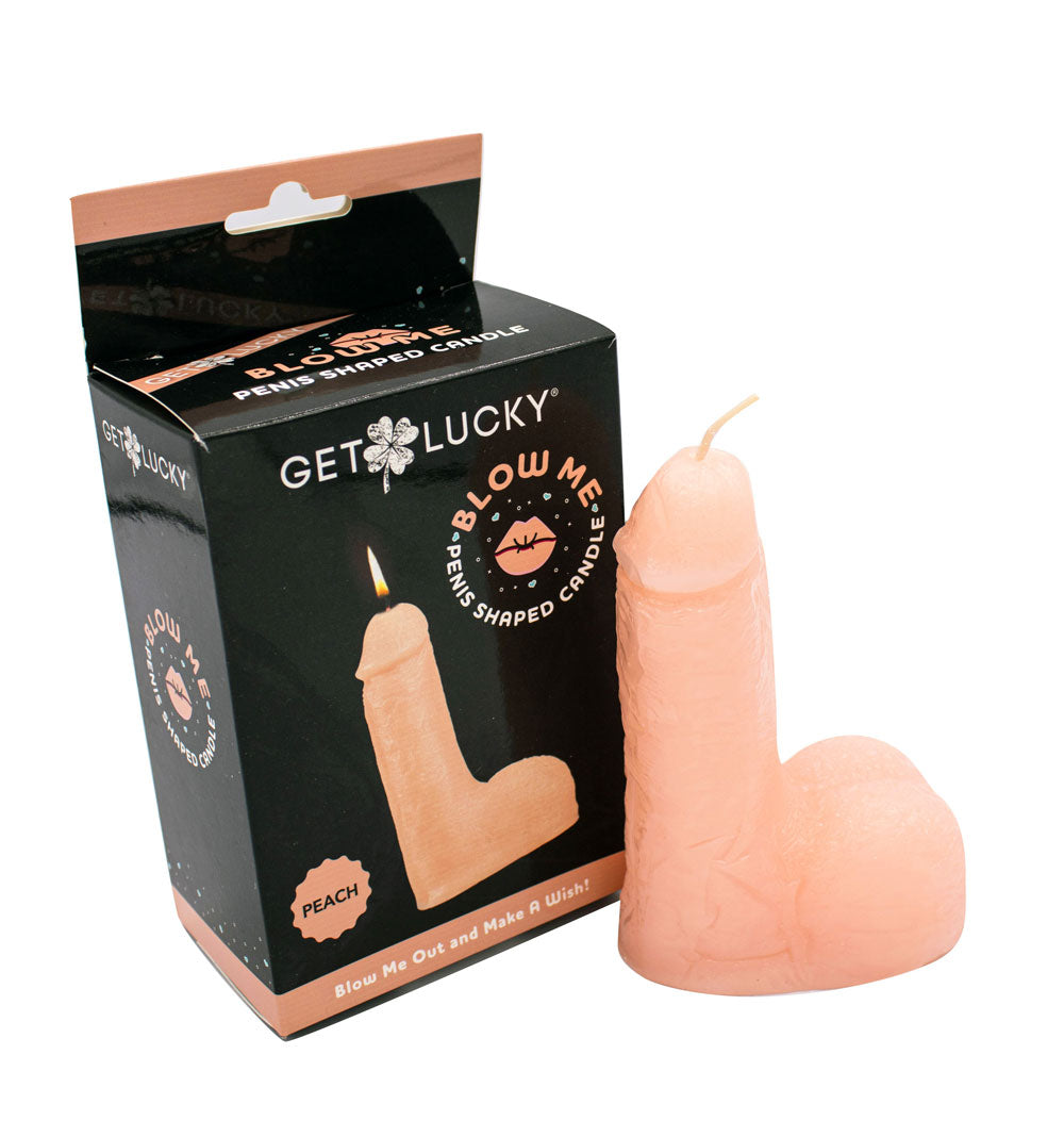 Get Lucky Blow Me Penis Candle - Peach