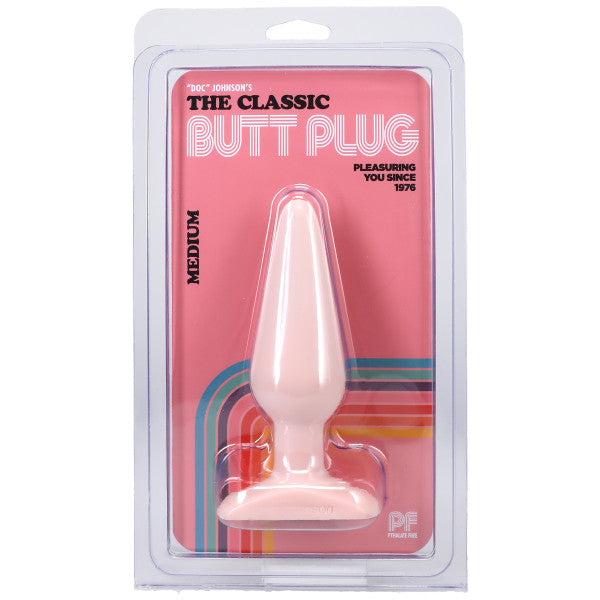 Classic Butt Plug Smooth - Medium - White
