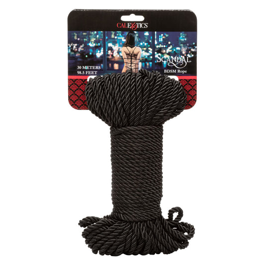 Scandal BDSM Rope 98.5 Ft/ 30m - Black