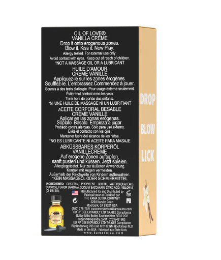 Oil of Love - Vanilla Creme - 0.75 Fl. Oz. / 22 ml