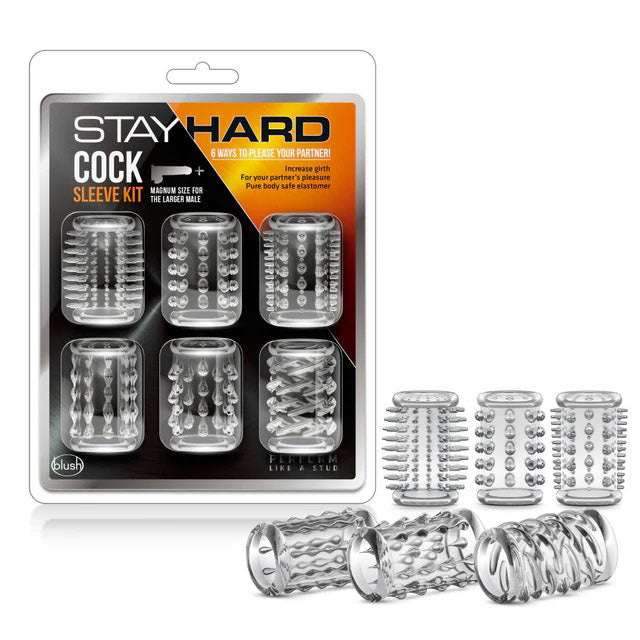 Stay Hard Cock Sleeve Kit - Clear