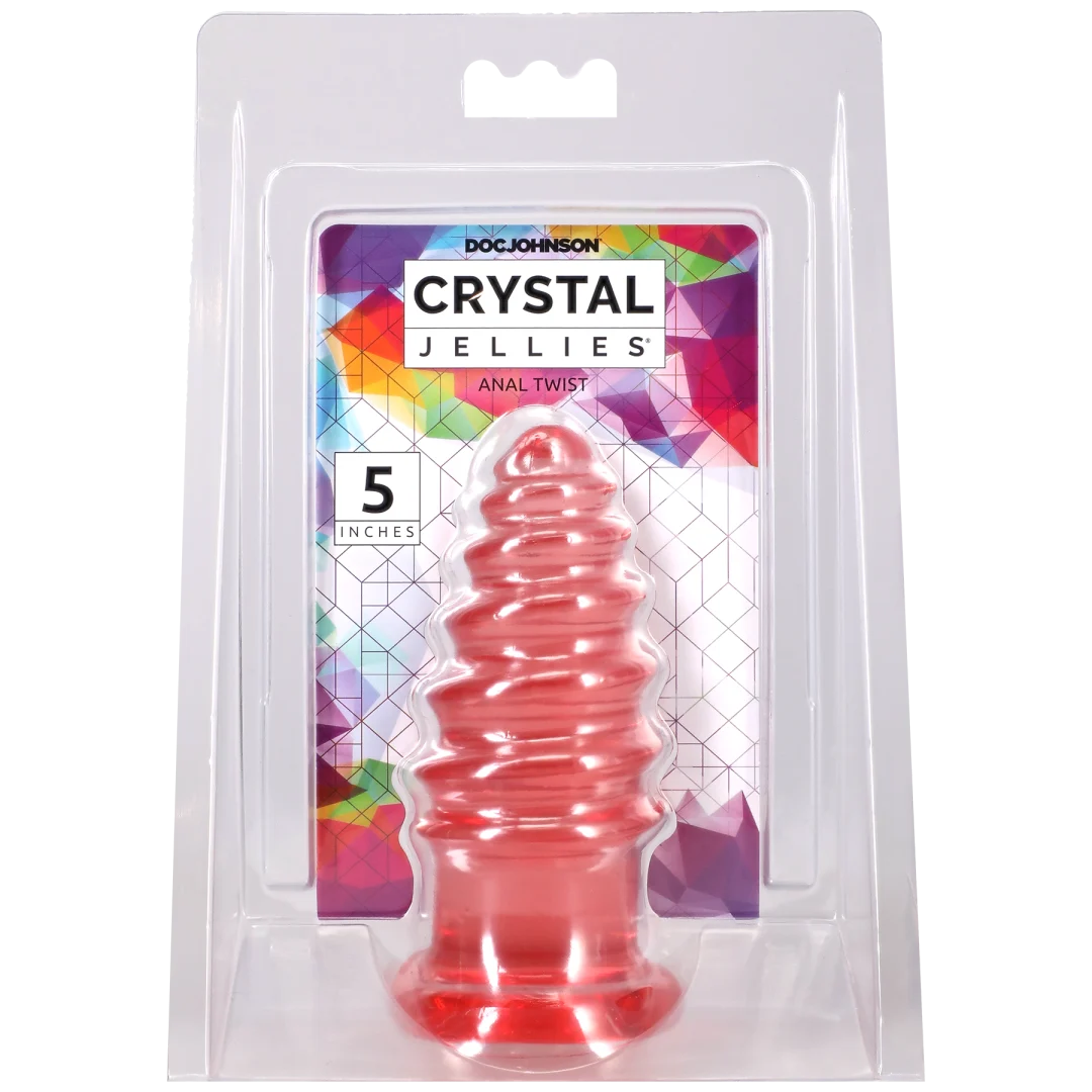 Crystal Jellies - Anal Twist - 5 Inch Pink