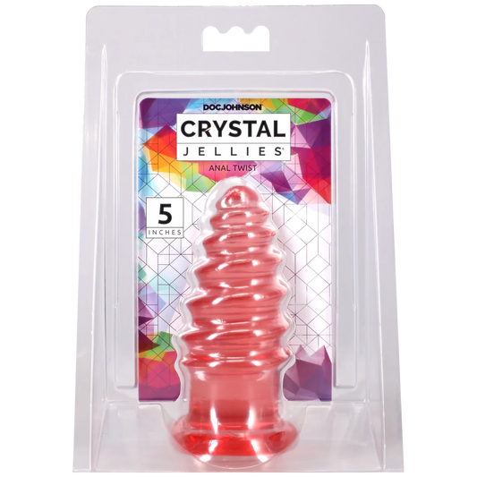 Crystal Jellies - Anal Twist - 5 Inch Pink