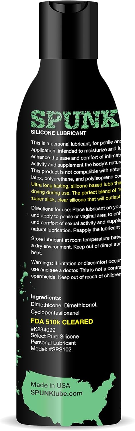 Spunk Lube Pure Silicone Cap 8 Fl Oz