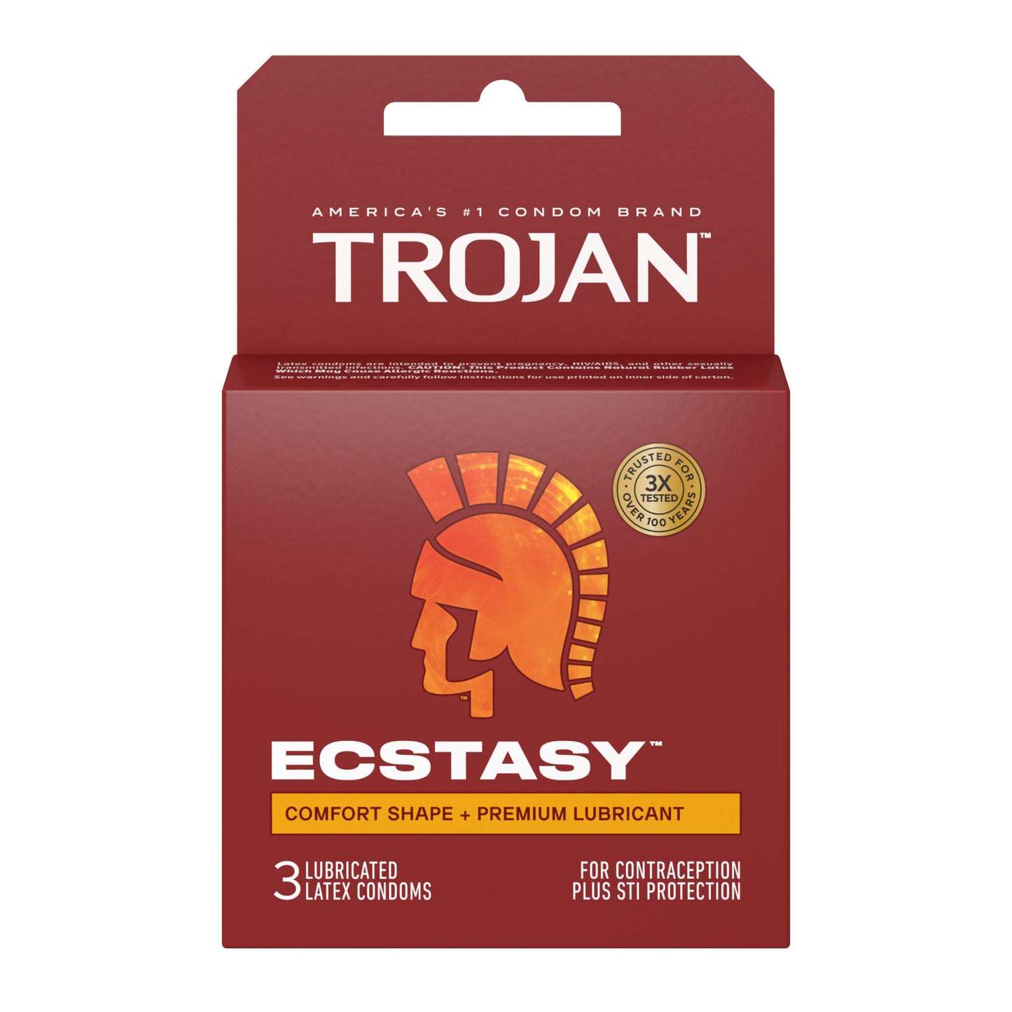 Trojan Ultra Ribbed Ecstasy - 3 Pack