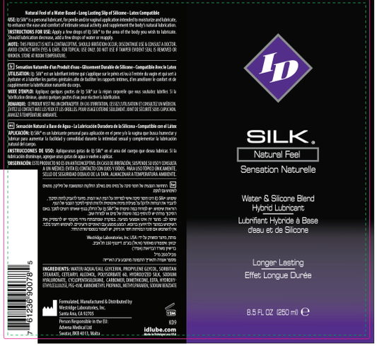 ID Silk Silicone and Water Blend Lubricant 8.5 Oz