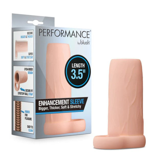 Performance 3.5 Inch Enhancement Sleeve - Beige