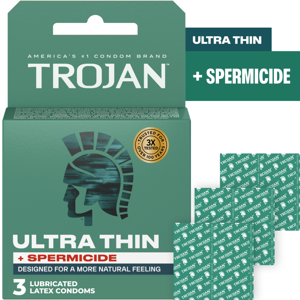 Trojan Ultra Thin Armor Spermicidal Condoms - 3 Pack
