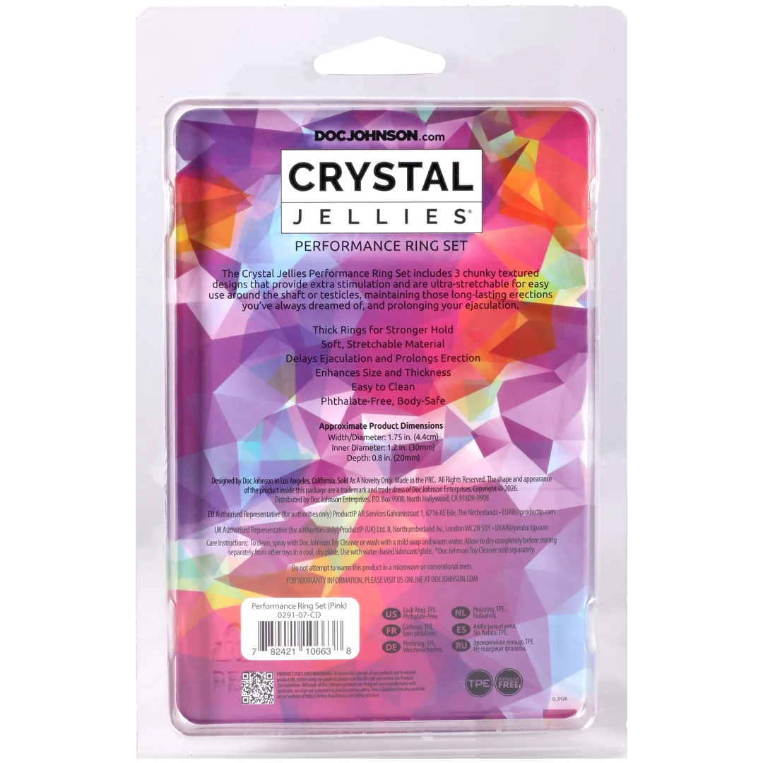 Crystal Jellies - Performance Ring Set Clear
