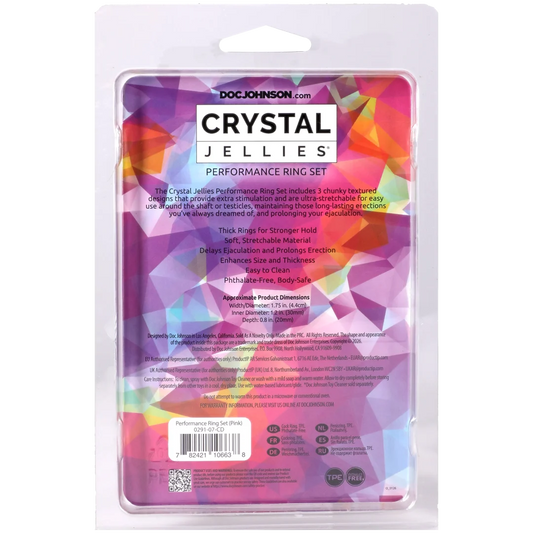 Crystal Jellies - Performance Ring Set Clear