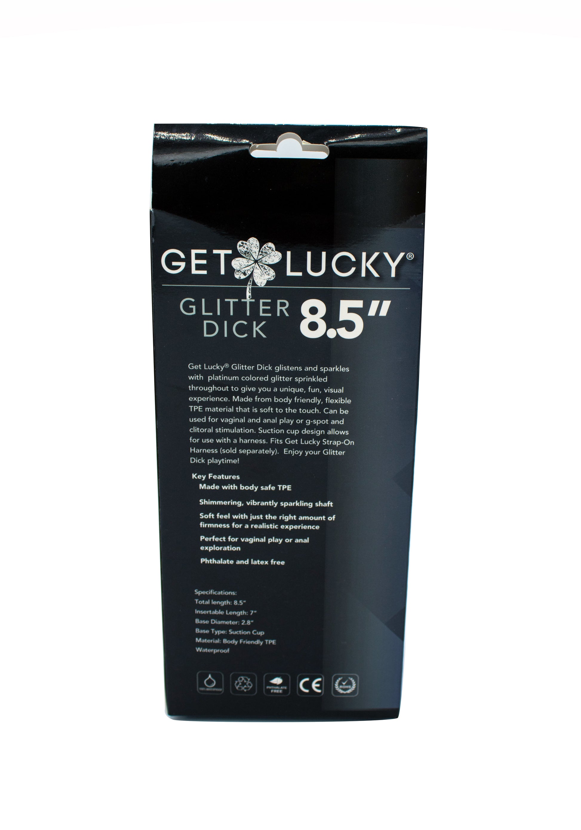 Get Lucky Glitter Dick 8.5"