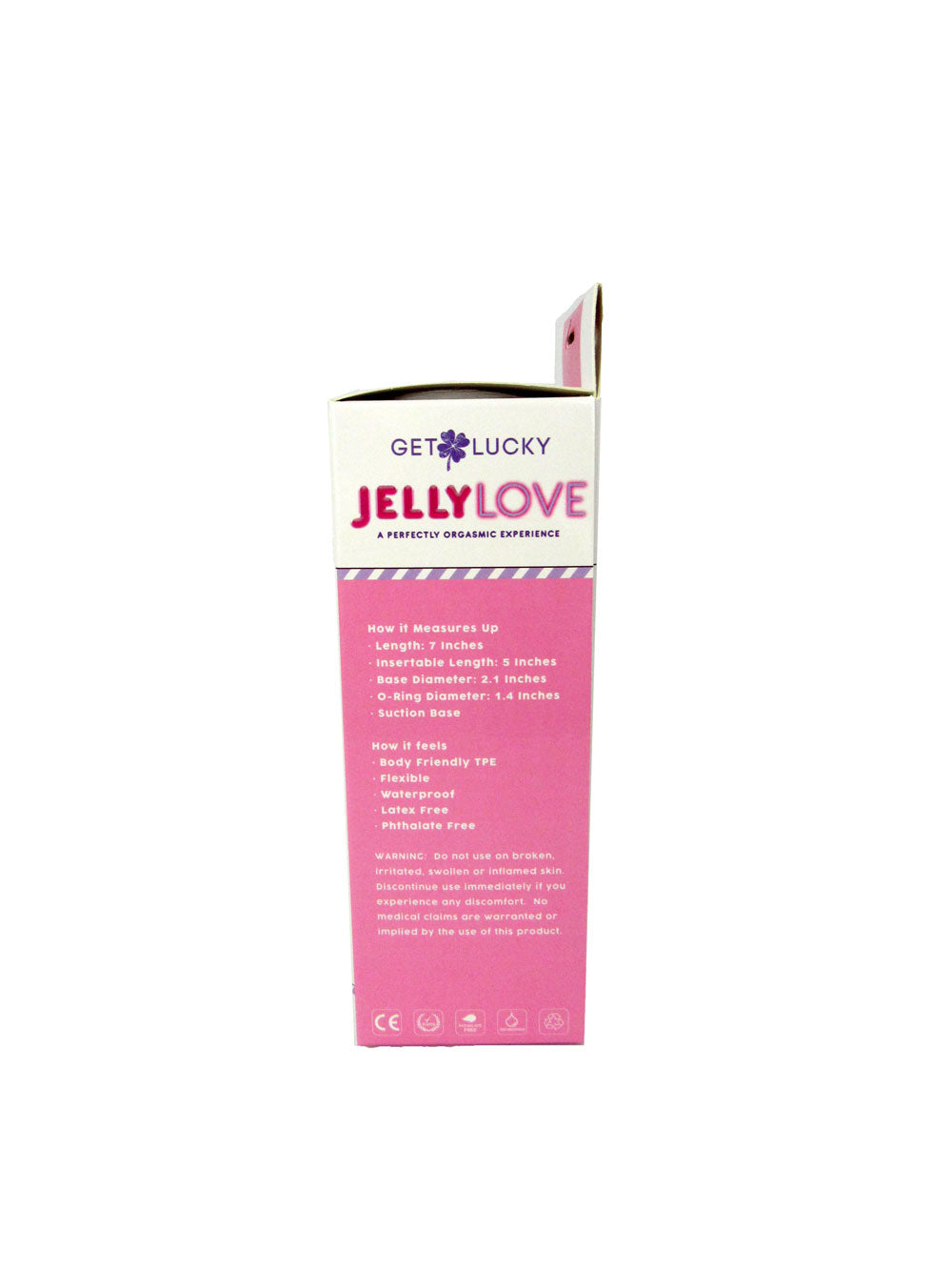 Get Lucky Jelly Love 7" Dildo - Pink