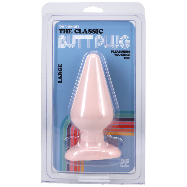 Classic Butt Plug Smooth - Large - White