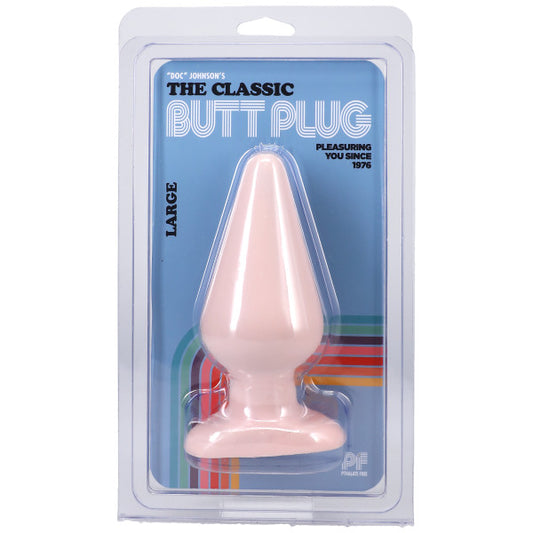 Classic Butt Plug Smooth - Large - White