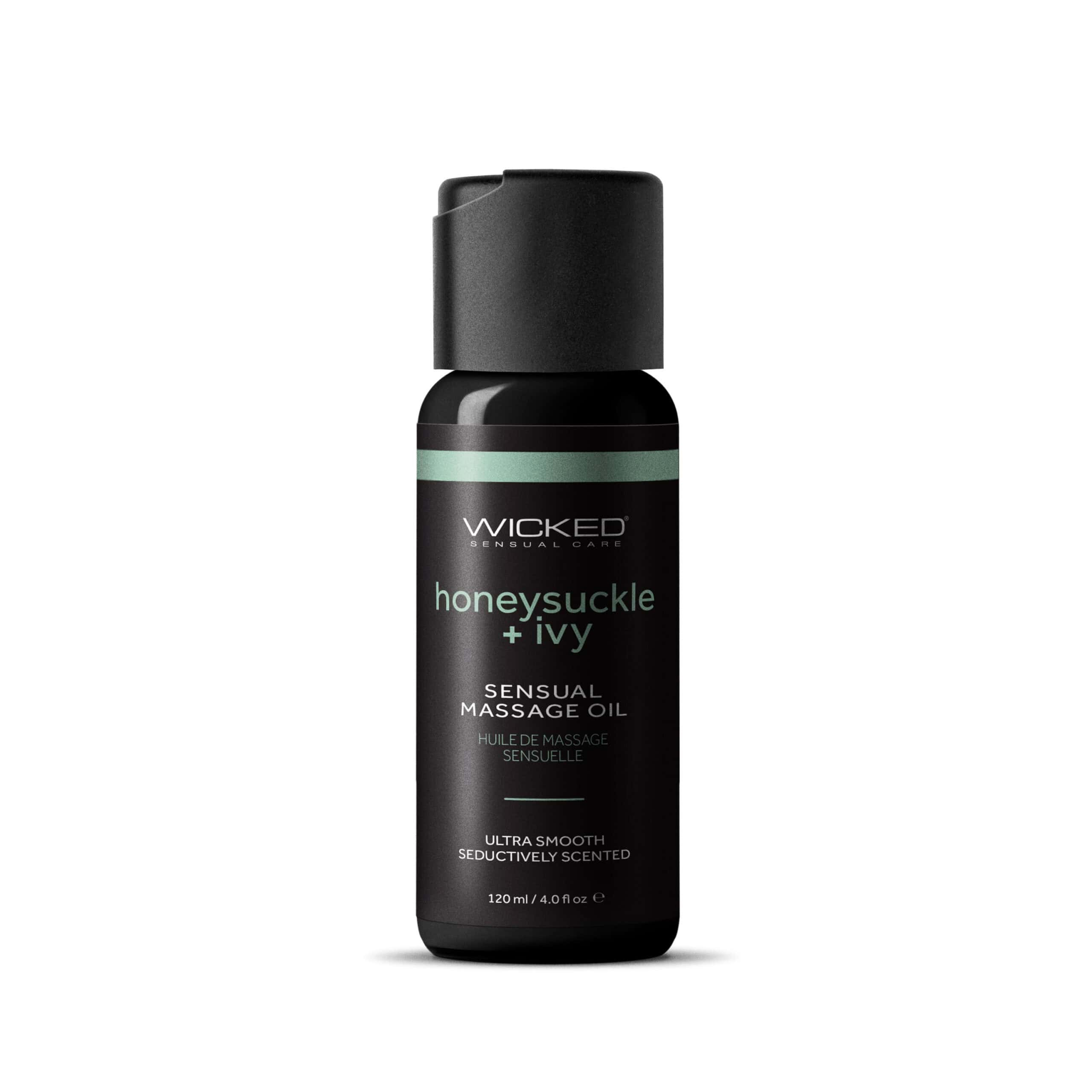 Wicked Sensual Massage Oil Honeysuckle Ivy 4 Fl Oz