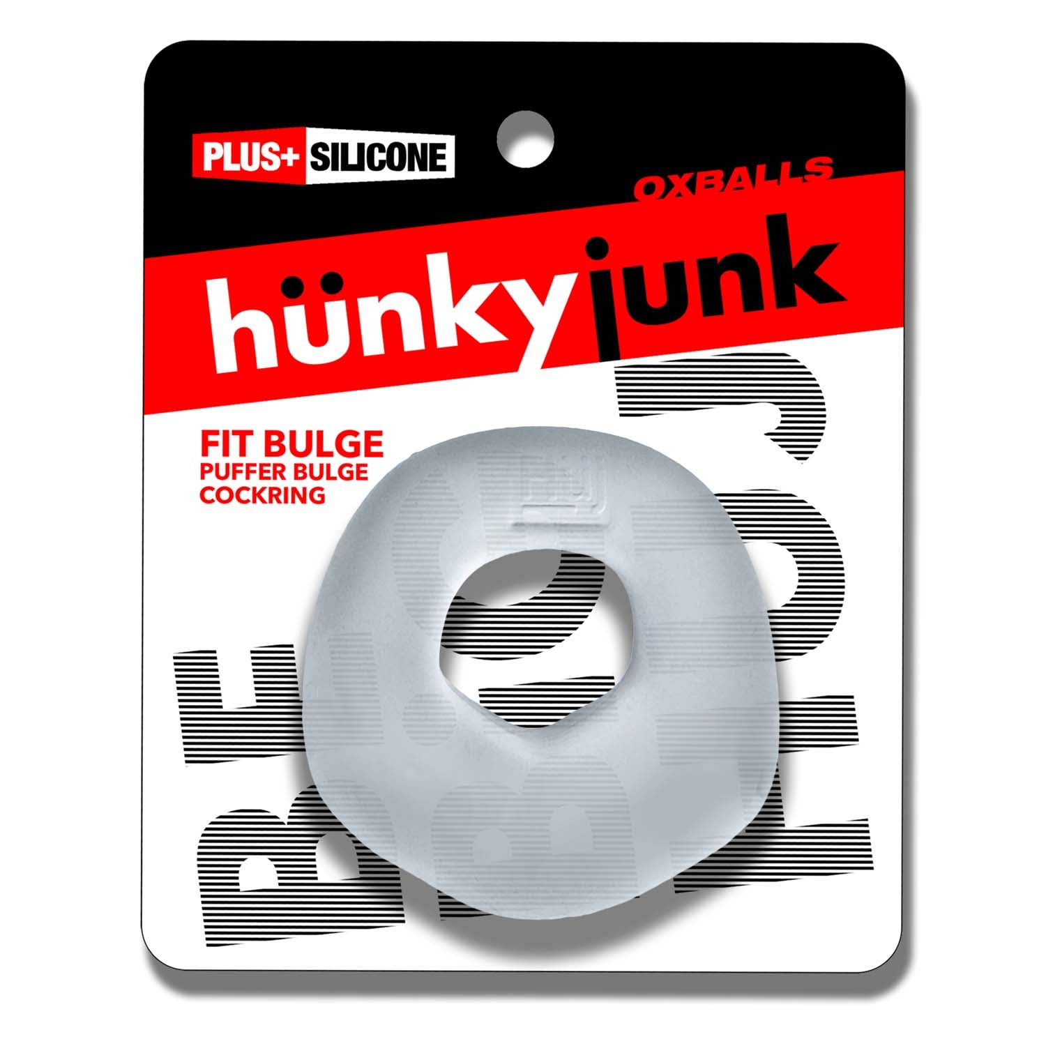 Fit Bulge Hung-Style Cockring Clear Steam