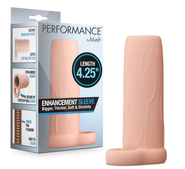 Performance 4.25 Inch Enhancement Sleeve - Beige