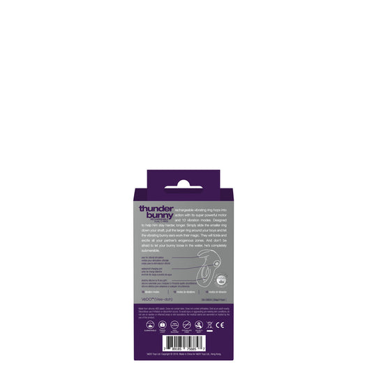 Thunder Bunny Rechargeable Dual Ring - Perfectly Purple