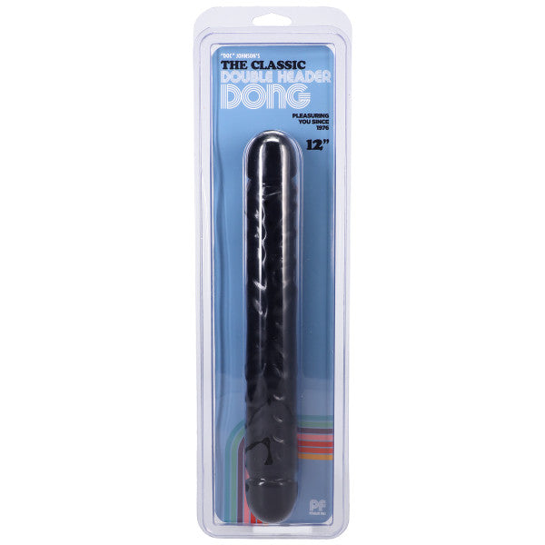 Jr. Veined Double Header 12 Inches - Black